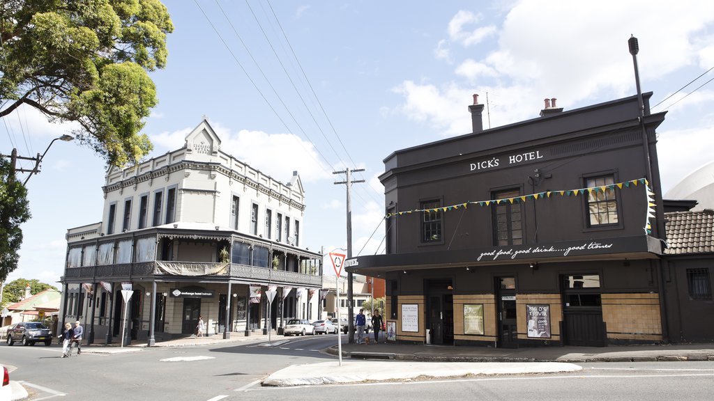 Balmain featuring a hotel and a city