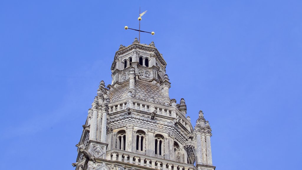 Tours Cathedral which includes religious aspects, a church or cathedral and heritage architecture