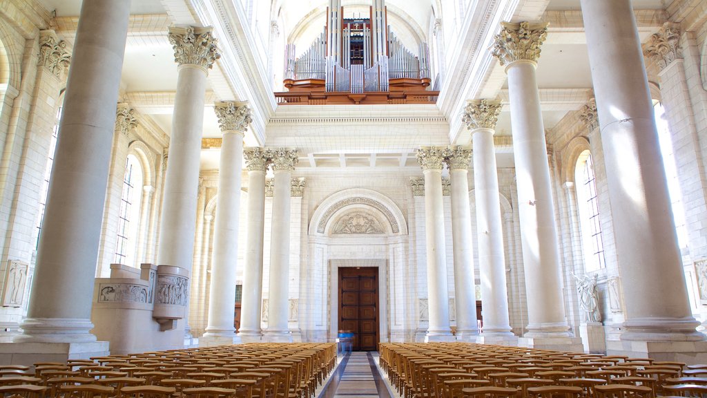 Notre Dame Cathedral featuring heritage elements, a church or cathedral and interior views