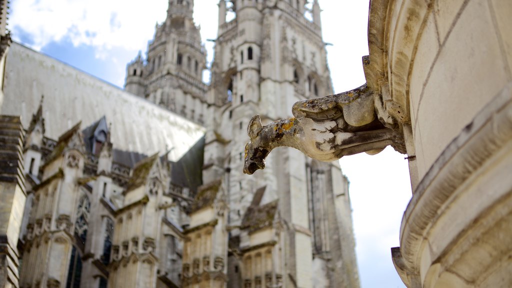 Cathédrale de Tours mettant en vedette patrimoine historique et patrimoine architectural