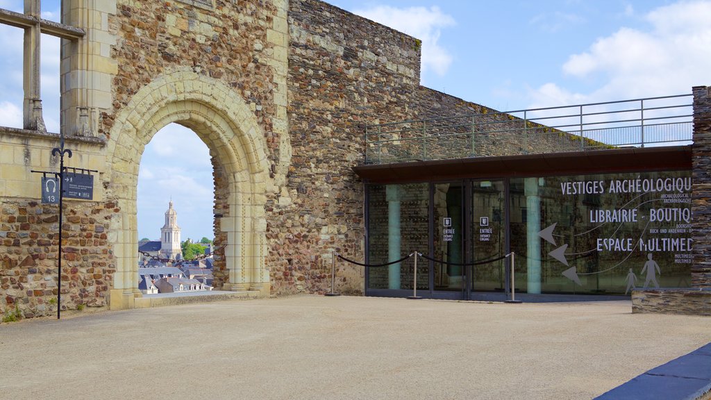 Chateau d\'Angers ofreciendo elementos del patrimonio