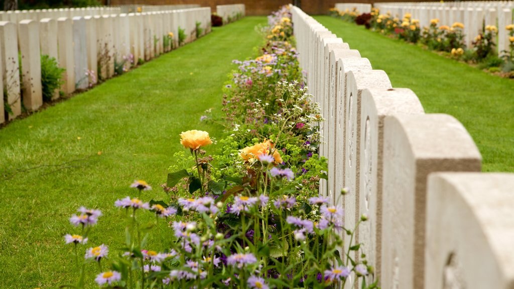 Cimetière de guerre d\'Arras montrant cimetière