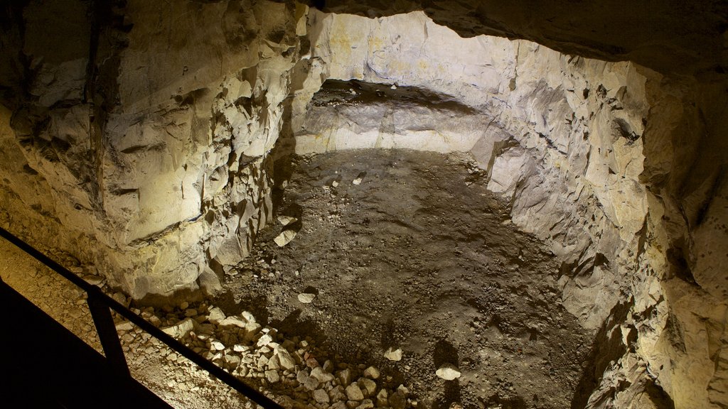 Wellington Quarry Museum featuring caves