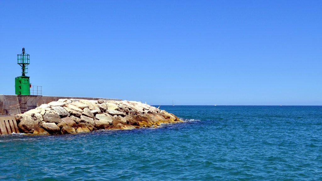 Senigallia showing rocky coastline