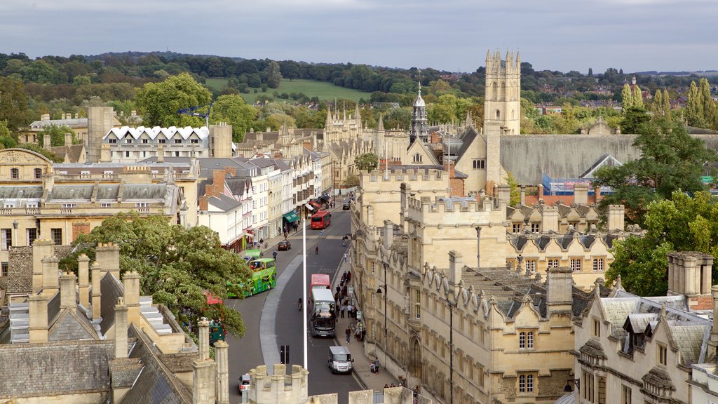 University Church of St Mary the Virgin which includes heritage elements, a city and heritage architecture