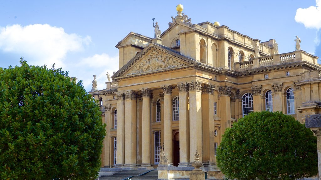 Blenheim Palace which includes heritage elements and heritage architecture