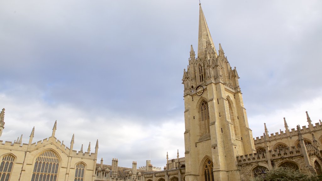 University Church of St Mary the Virgin showing a church or cathedral, heritage architecture and heritage elements