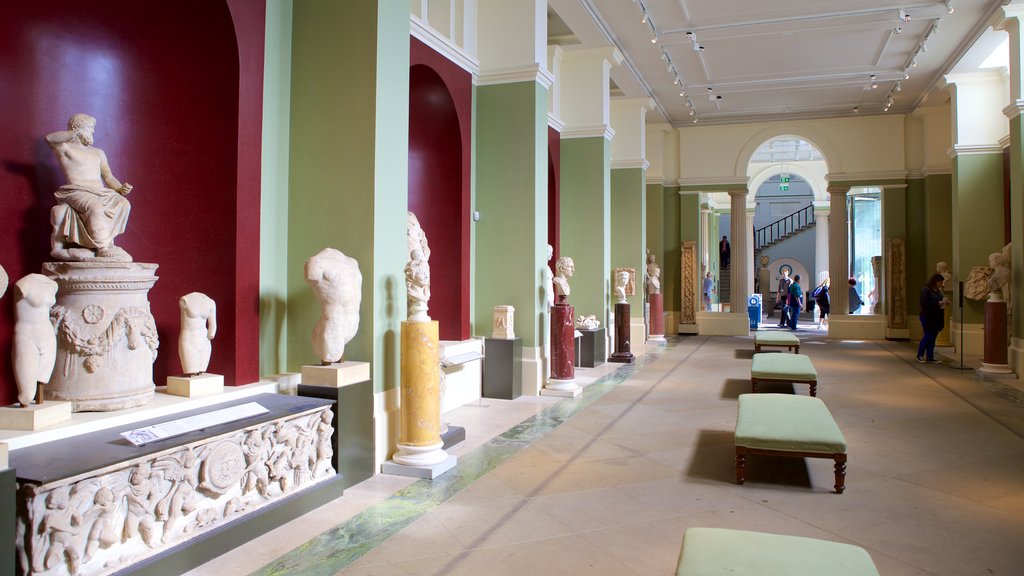 Ashmolean Museum showing a statue or sculpture and heritage elements