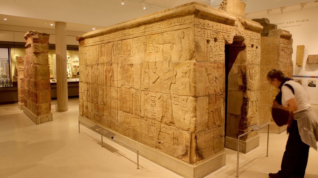 Ashmolean Museum featuring heritage elements as well as an individual femail