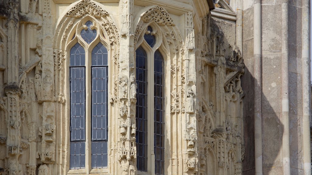 Highcliffe Castle showing heritage architecture and heritage elements