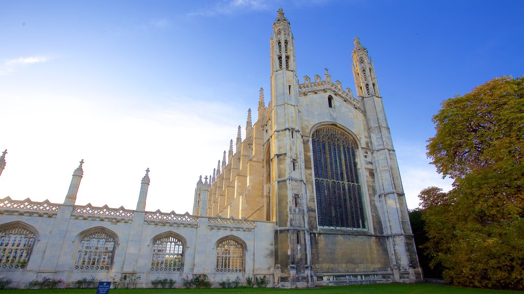 King\'s College Chapel showing heritage architecture, heritage elements and a church or cathedral