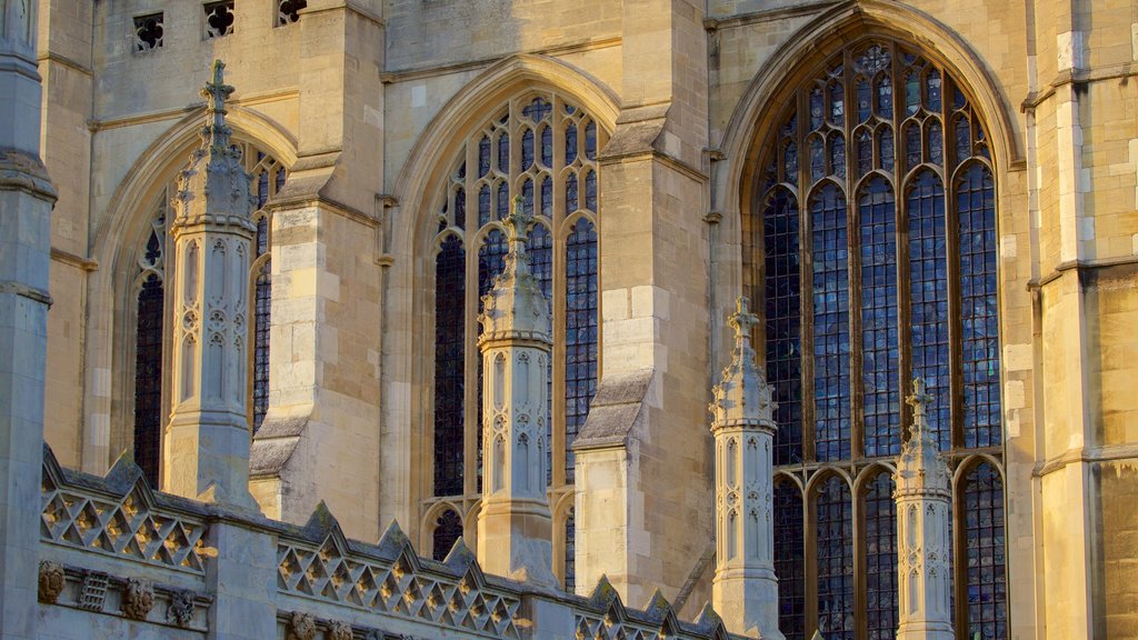 King\'s College Chapel showing heritage elements and heritage architecture