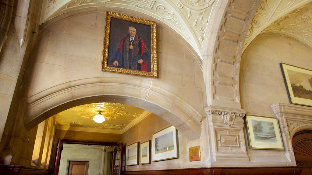 Oxford Town Hall which includes heritage elements and art