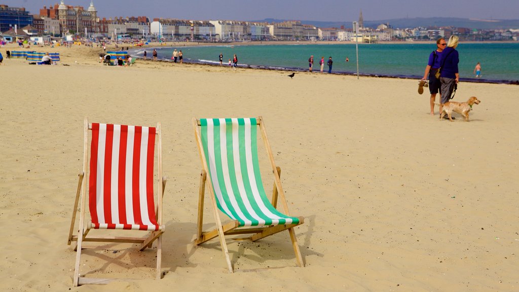 Playa de Weymouth que incluye una playa