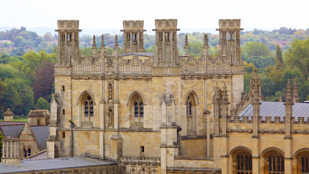 Carfax Tower showing château or palace, heritage architecture and heritage elements