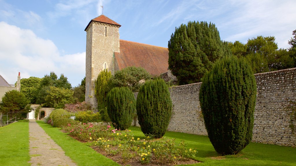 Preston Park showing a park and heritage elements