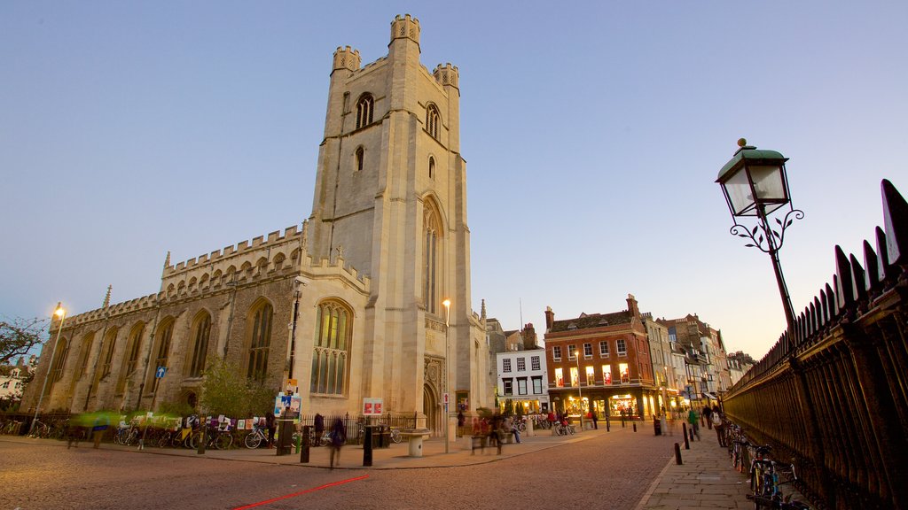 Church of St. Mary the Great which includes heritage elements, a church or cathedral and street scenes