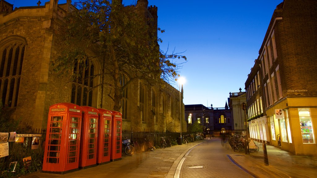 Church of St Mary the Great which includes street scenes