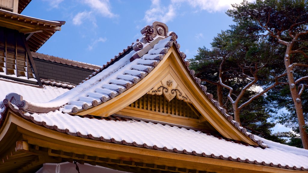 Fort Goryokaku which includes a temple or place of worship