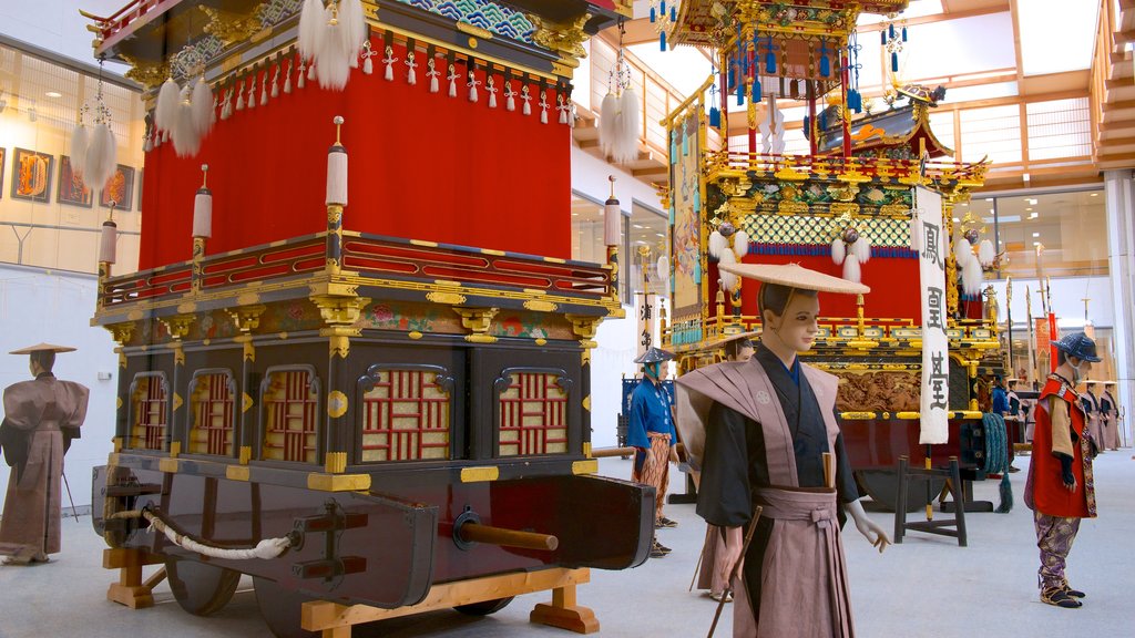 Takayama Yatai Kaikan featuring religious aspects