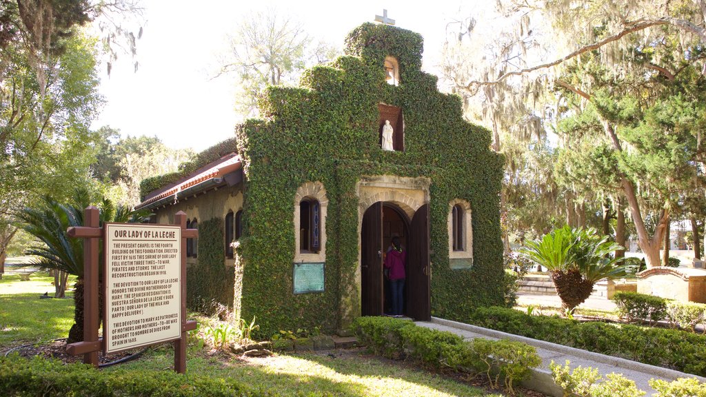 Mission of Nombre de Dios featuring a house