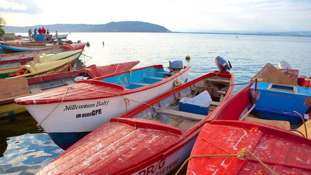 Port Royal menunjukkan pemandangan umum pantai dan pelabuhan atau dermaga