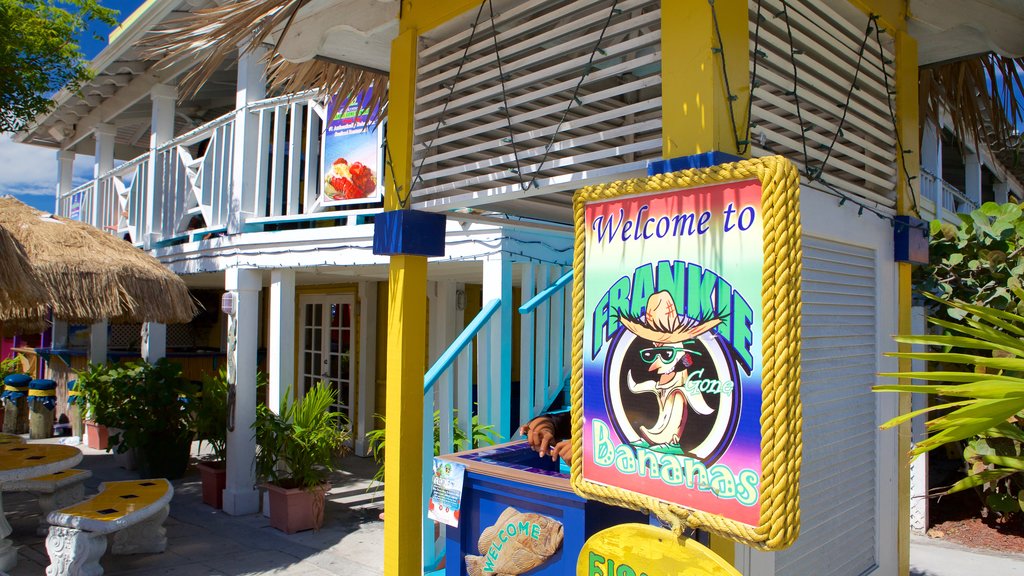 Arawak Cay which includes signage