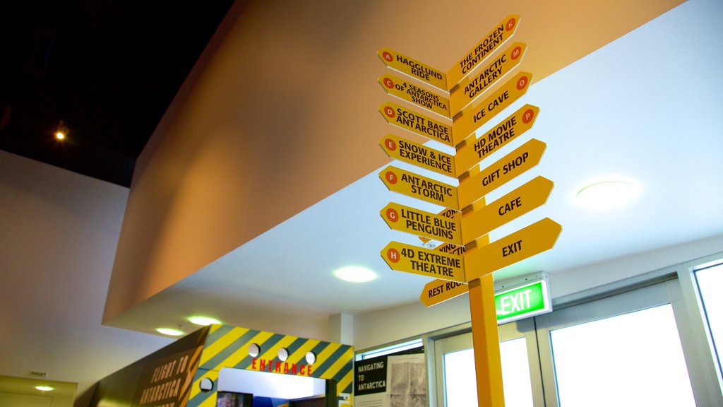 International Antarctic Centre featuring signage