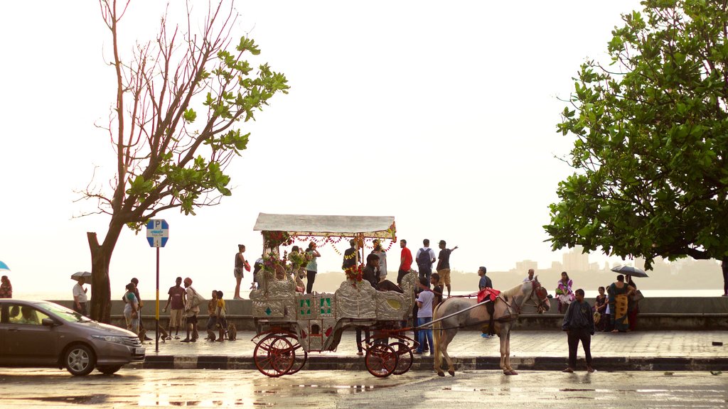 Marine Drive showing street scenes