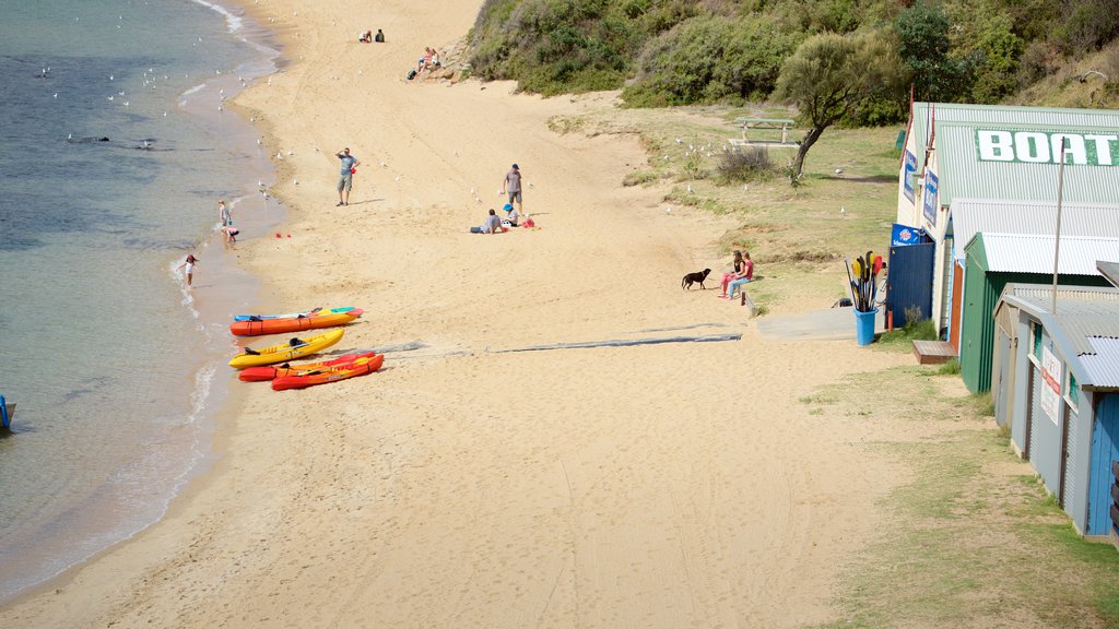 Mornington which includes a sandy beach