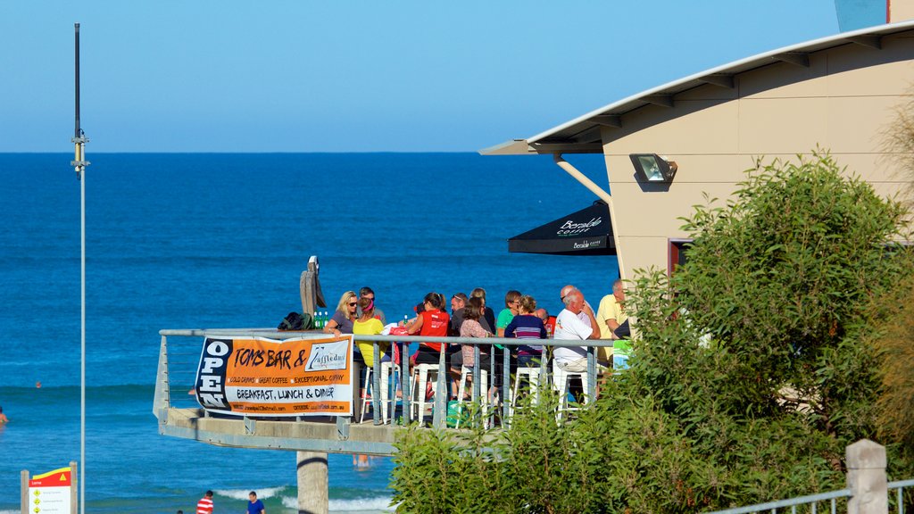 Lorne ofreciendo vista general a la costa, ambiente de café y comidas al aire libre