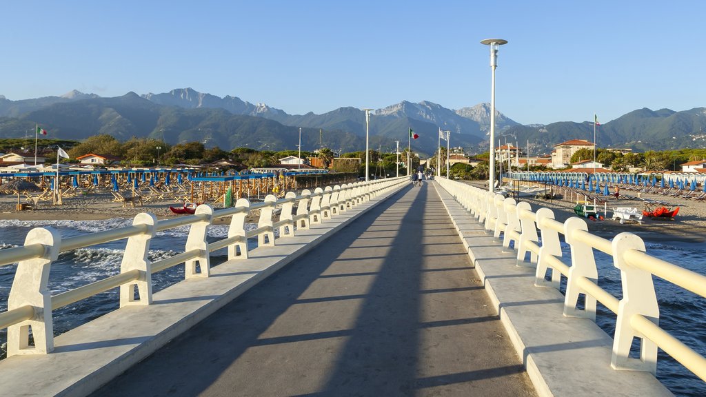 Forte dei Marmi which includes general coastal views and mountains