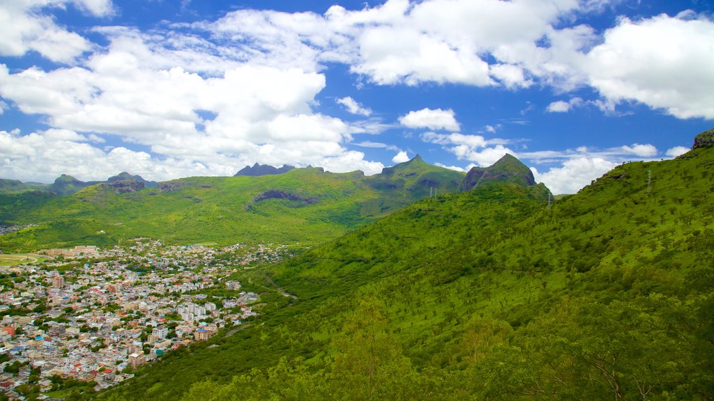 Pieter Both Mountain featuring a city and landscape views