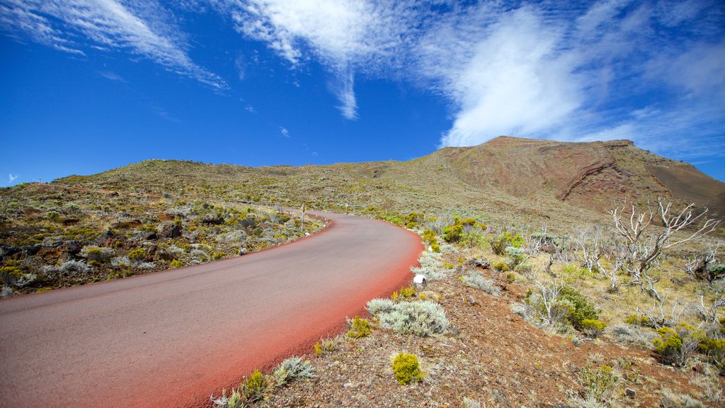 Piton de la Fournaise ซึ่งรวมถึง ทิวทัศน์ที่เงียบสงบ