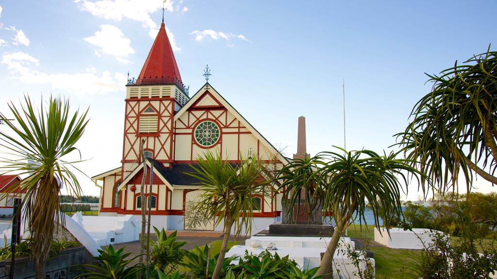 Rotorua mostrando uma igreja ou catedral