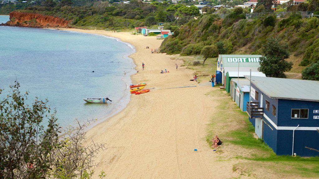 Mornington que incluye una playa