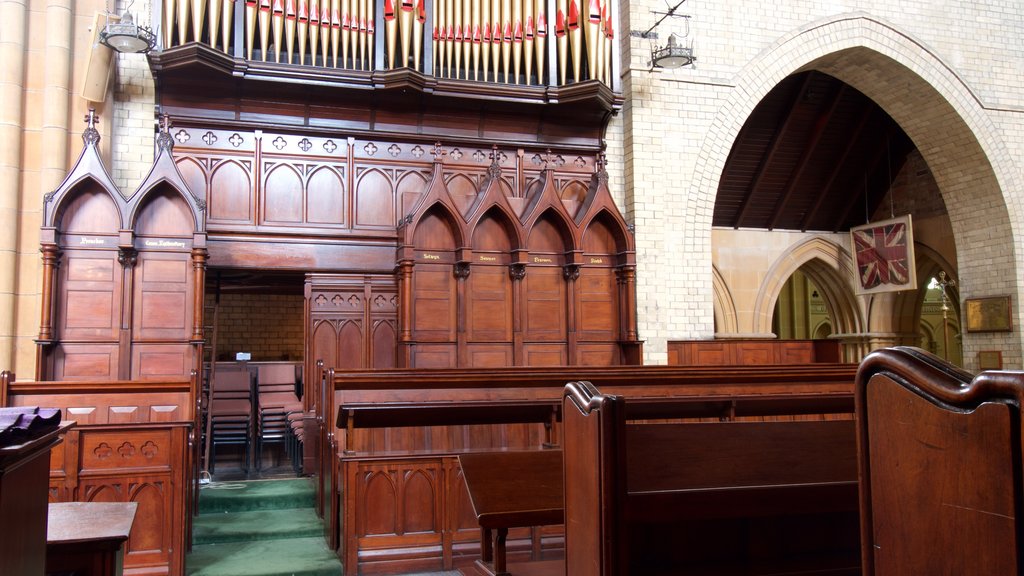 Newcastle featuring a church or cathedral and interior views