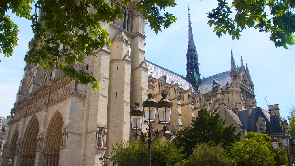 Notre Dame Cathedral which includes a church or cathedral, heritage elements and heritage architecture