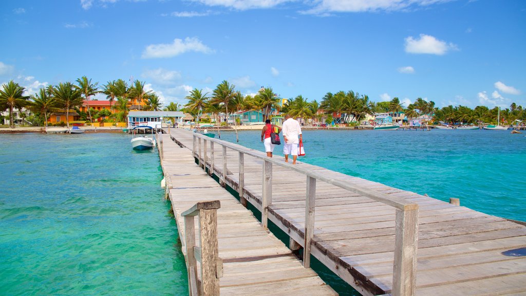 Caye Caulker caracterizando paisagens litorâneas