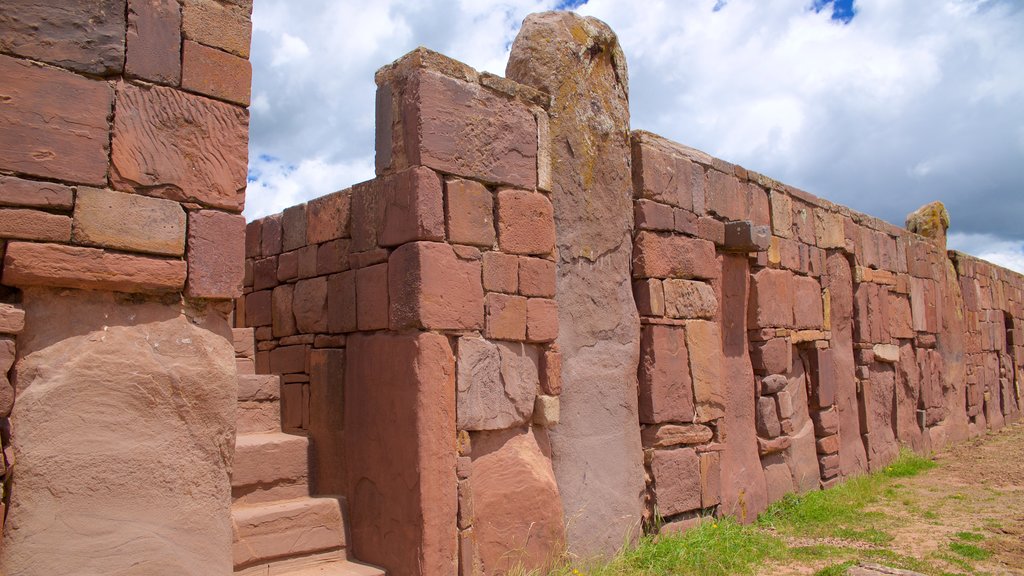 Tiwanaku showing heritage elements