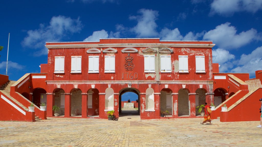 Fort Frederik which includes heritage elements