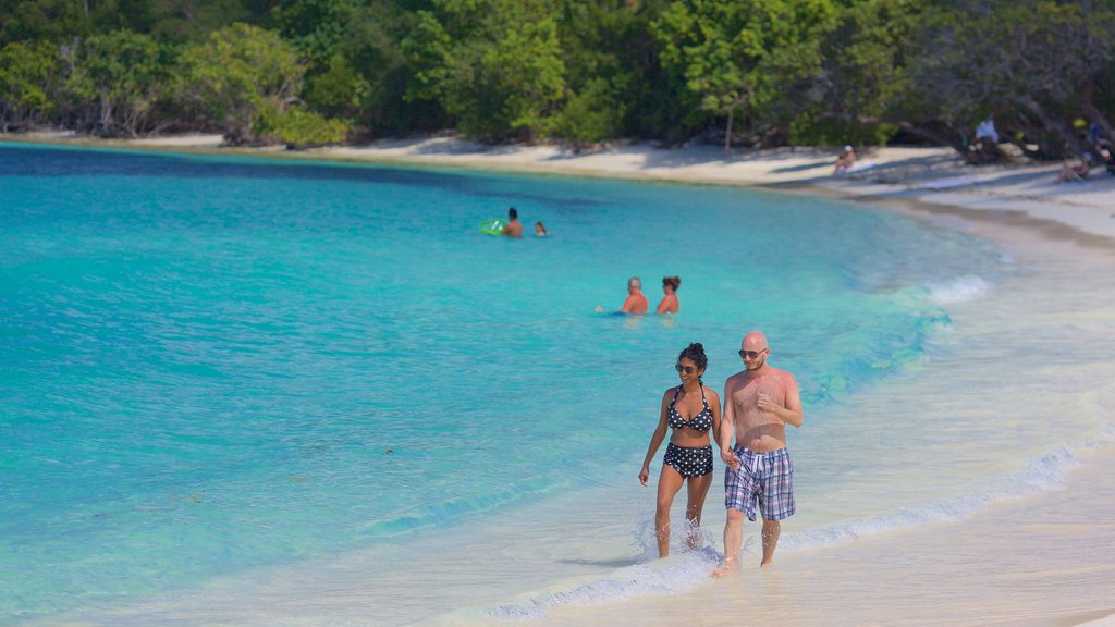 Playa de la bahía de Smith mostrando una playa y también una pareja