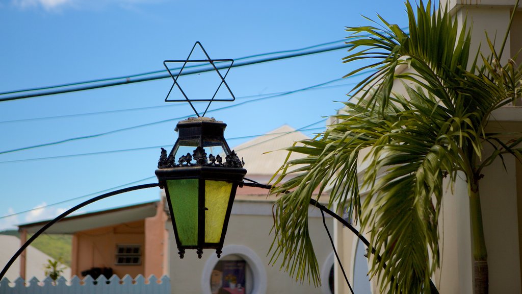 St. Thomas Synagogue which includes a church or cathedral and religious aspects