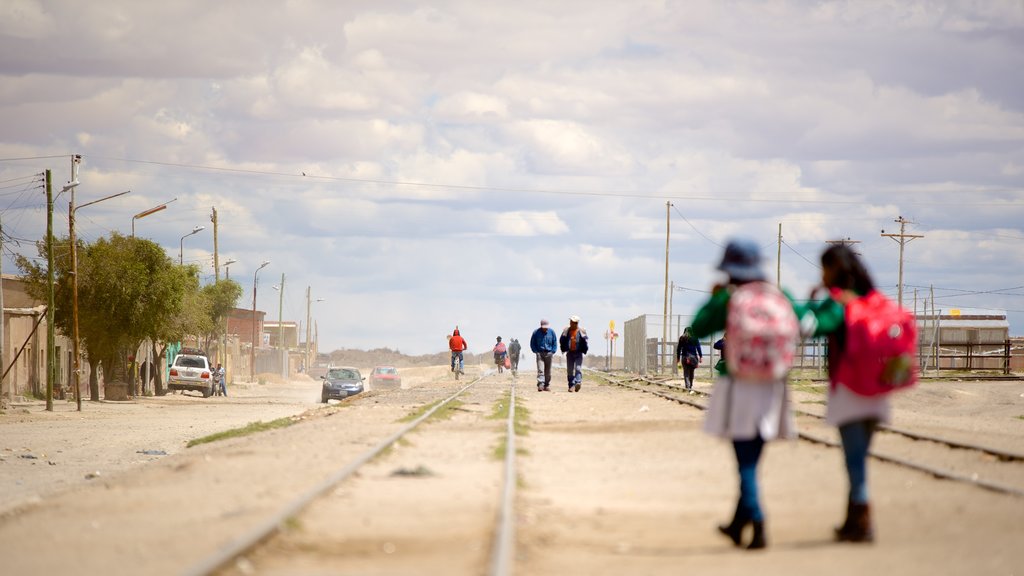 Uyuni featuring tranquil scenes and a small town or village