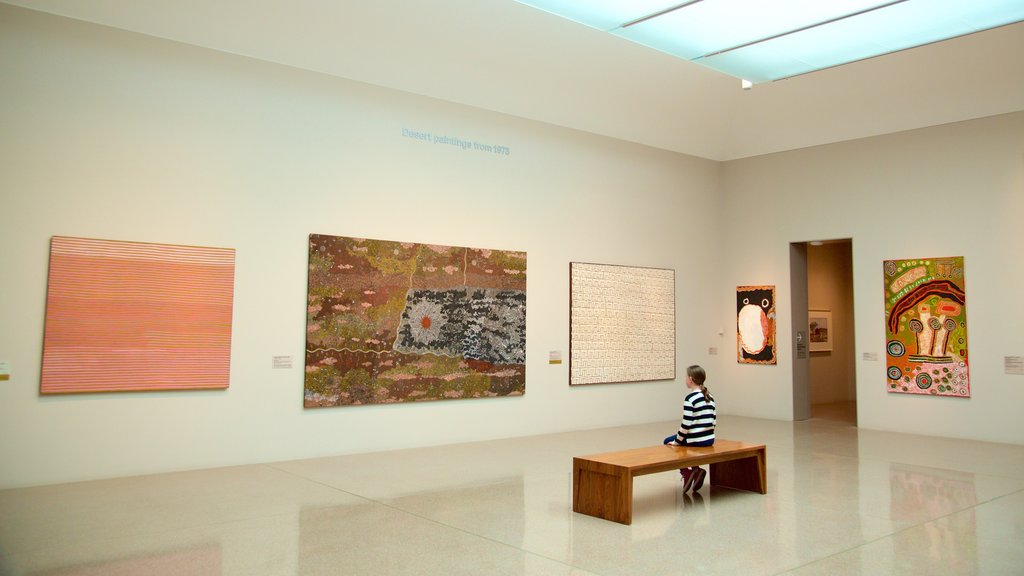 National Gallery of Australia showing interior views and art