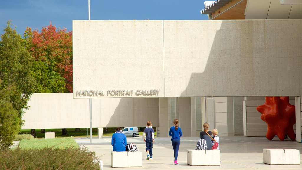 National Portrait Gallery as well as a small group of people