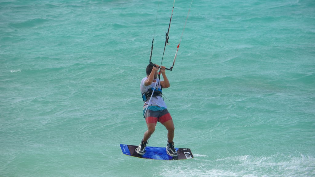 Tikioki Marine Sanctuary showing kite surfing