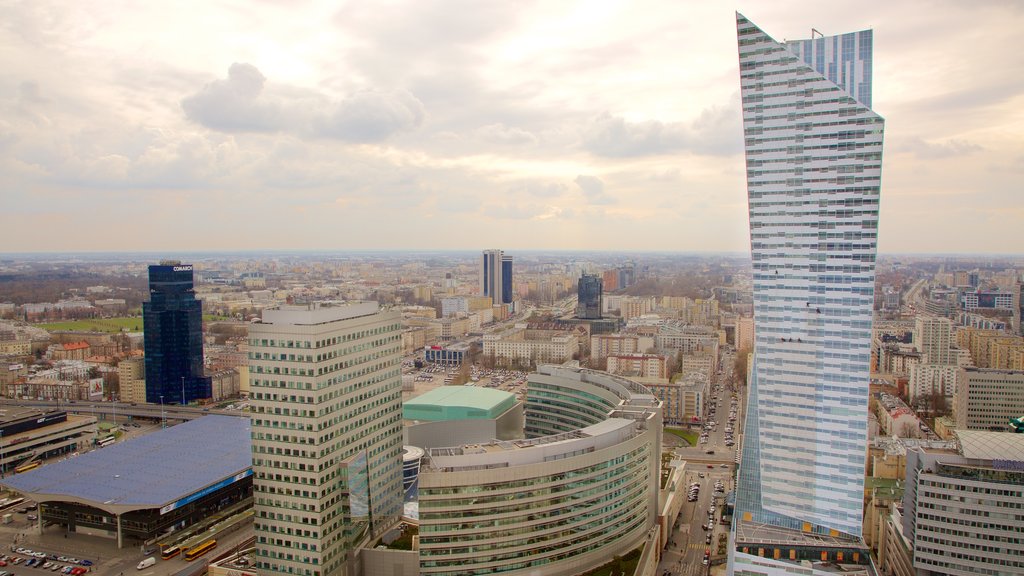 Palace of Culture and Science which includes a city