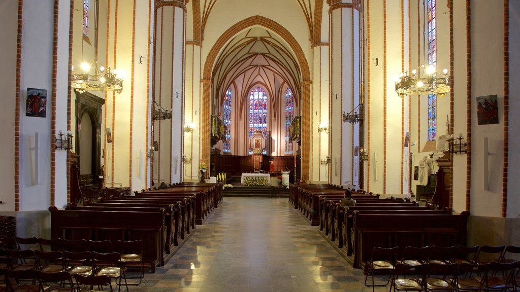 St. John\'s Cathedral showing a church or cathedral and interior views