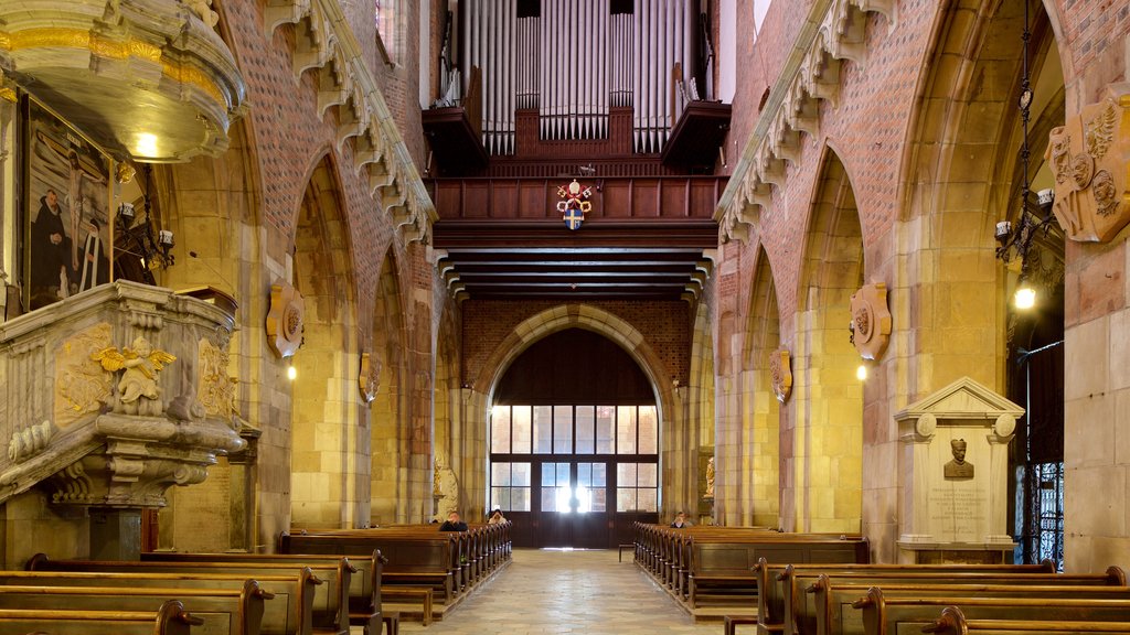 Wroclaw Cathedral featuring interior views, a church or cathedral and heritage architecture